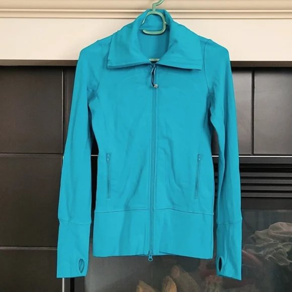 Lululemon Full Zip teal Jacket Size 2 - Picture 2 of 10
